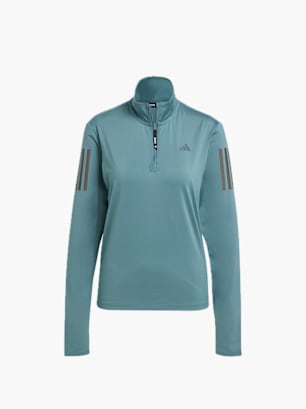 adidas Own the Run Half-Zip Oberteil Grün