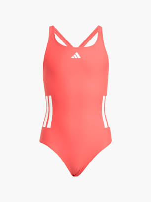 adidas 3-Streifen C-Back Kids Badeanzug Rot