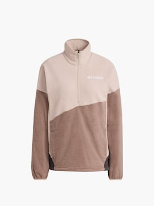 adidas TERREX Multi Climawarm Fleece-oberteil Braun