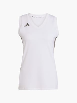 adidas Quickset ärmelloses Volleyballtrikot Weiß