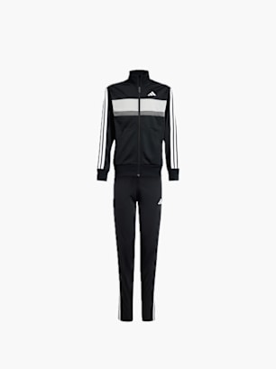 adidas Seasonal Essentials Tiberio 3-Streifen Tricot Kids Trainingsanzug Schwarz