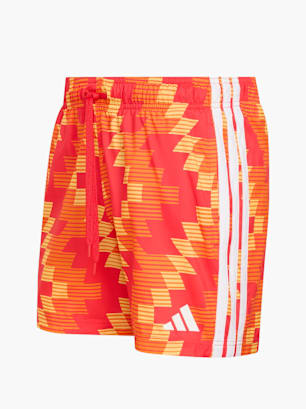 adidas 5-Inch&nbsp;Badeshorts mit fußball-inspirierter Grafik Orange