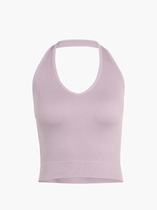 adidas Workout Essentials Knit Neckholder T-Shirt Lila