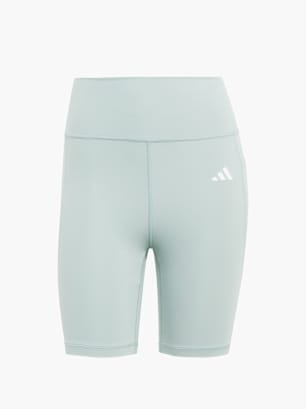 adidas Optimé Essentials kurze Leggings mit Tasche, 18 cm Grün