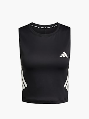adidas adi365 Iconic Running tanktop, Kürzer geschnitten Schwarz