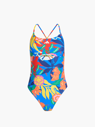 adidas MEXICANA FLORALS BADEANZUG MIT BINDEDETAILS IM RÜCKEN Blau
