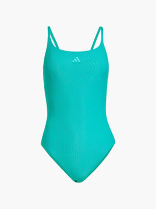 adidas Iconisea Ribbed Padded Thin Straps Badeanzug Grün