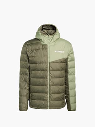 adidas Terrex Multi Light Down CLIMAWARM Kapuzenjacke Olive