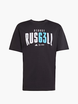 adidas Mercedes - AMG Petronas Formula One Team George Russell T-Shirt Schwarz