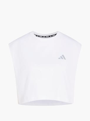 adidas adi365 Running Essentials Crop T-Shirt Weiß