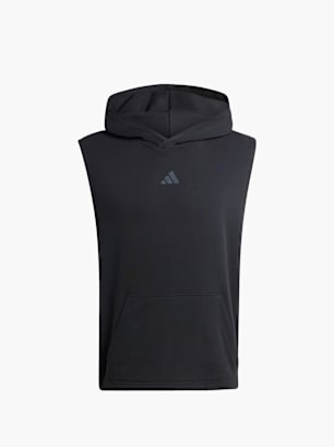 adidas Power Workout Sleeveless Hoodie Schwarz
