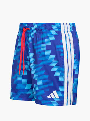 adidas 5-Inch&nbsp;Badeshorts mit fußball-inspirierter Grafik Blau
