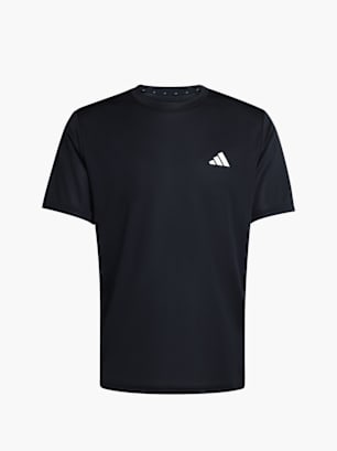 adidas WORKOUT ESSENTIALS BASE 3-STREIFEN T-SHIRT Schwarz