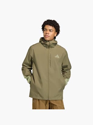 adidas Terrex Multi 2.5 Layer CLIMAPROOF Regenjacke Grün