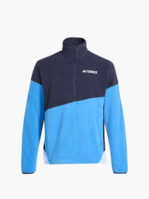 adidas Terrex Multi Climawarm Fleece-Anorak Blau