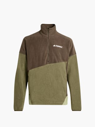 adidas Terrex Multi Climawarm Fleece-Anorak Grün