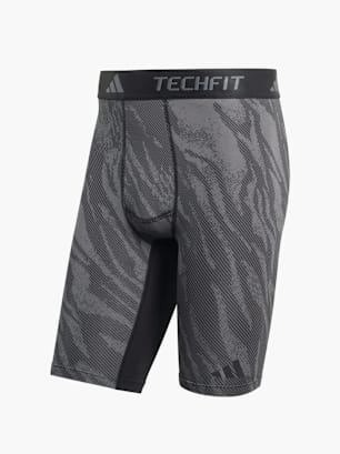 adidas Techfit AOP Kurze Leggings Grau