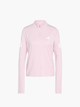 adidas adi365 Iconic Running Pullover mit Reißverschluss bis zur Brust Rosa