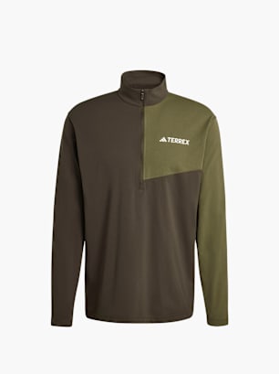adidas TERREX Multi Climacool 1/2 Zip Longsleeve Grün