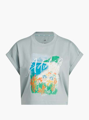 adidas SUMMER ROMANCE GRAPHIC T-SHIRT Grün