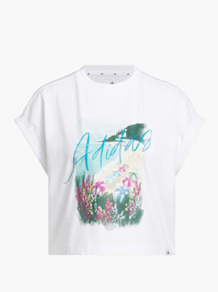 adidas SUMMER ROMANCE GRAPHIC T-SHIRT Weiß