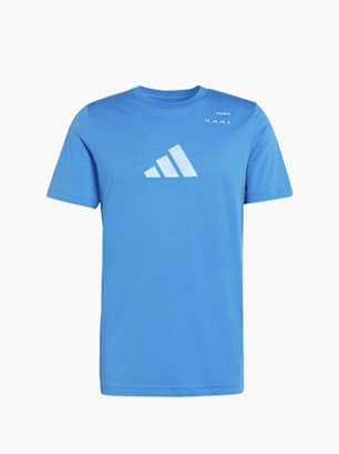 adidas Tennis Category Grafik T-Shirt Blau