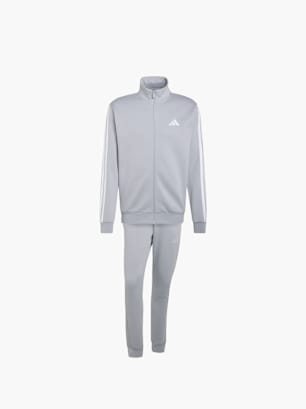 adidas 3-STREIFEN FLEECE TRAININGSANZUG Grau
