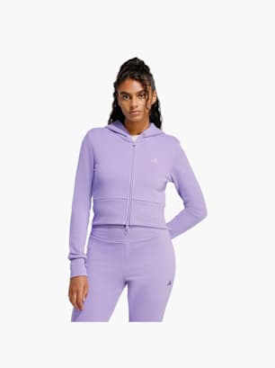 adidas Seasonal Essentials French Terry Track Top mit durchgehendem Reißverschluss Lila