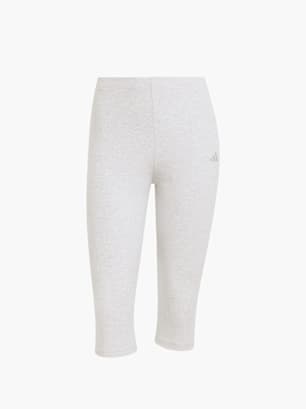adidas Seasonal Essentials Rib Capri Leggings Grau