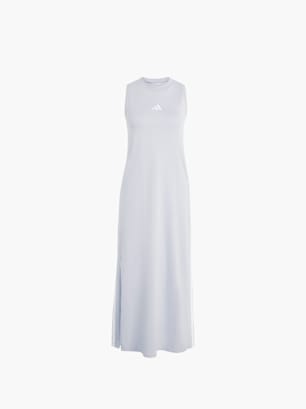 adidas Essentials 3-Streifen Long Racerback Kleid Hellgrau