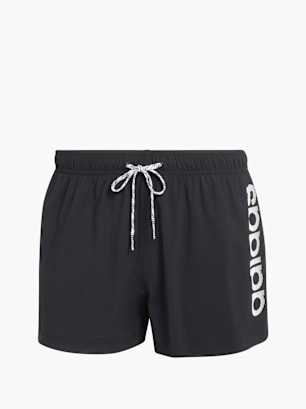 adidas LOGO ELASTISCHE STRICK-BADEHOSE 7,6 CM Schwarz