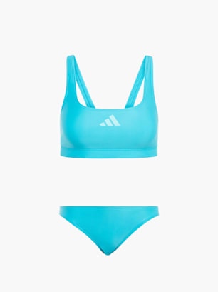 adidas 3-Streifen Bikini V-förmiger Rückenausschnitt Türkis