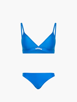 adidas Triangle Bikini Set mit 2-Wege-verstellbaren Trägern Blau