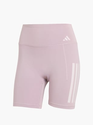 adidas Optime Workout 3-Streifen kurze Leggings Lila