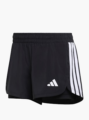 adidas Pacer Workout Woven 2in1 Shorts Schwarz