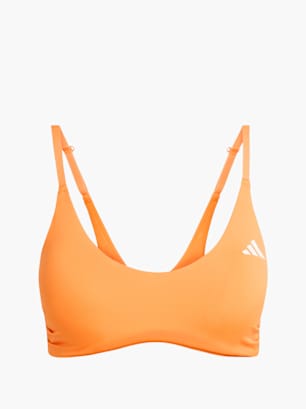 adidas Leicht stützender Optime Essentials Workout BH Orange