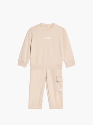adidas Essentials Kids Jogginganzug Beige