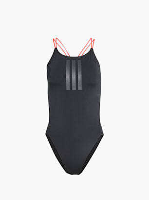adidas RIPSTREAM 3-STREIFEN TIE BACK BADEANZUG Schwarz