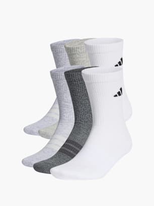 adidas CUSHIONED CREW SOCKEN 6ER-PACK Weiß