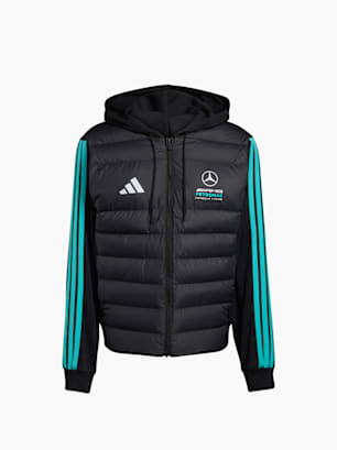 adidas MERCEDES - AMG PETRONAS FORMULA 1 TEAM DNA PUFFER JACKE Schwarz