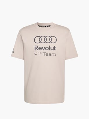 adidas AUDI REVOLUT F1 TEAM DNA GRAFIK T-SHIRT Weiß