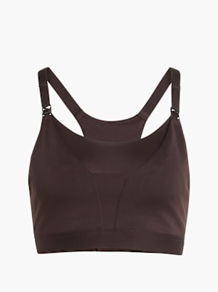 adidas Optime Workout Still-BH, mittlere Belastung Braun