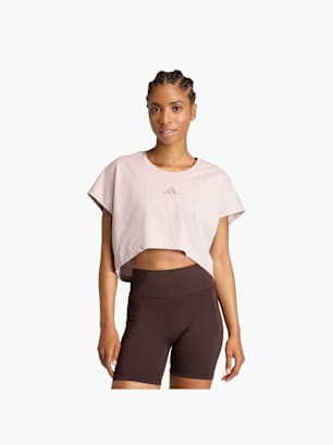 adidas Power Workout Boxy 3-Streifen Tanktop, kürzer geschnitten Lila
