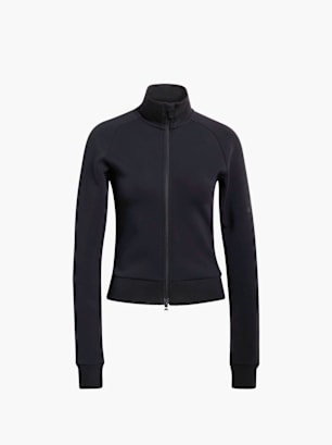 adidas Soft Lux Trainingsjacke, schmal geschnitten Schwarz