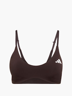 adidas Leicht stützender Optime Essentials Workout BH Braun