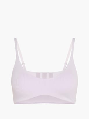 adidas All Me Sport-BH, leichter Halt, gerippt Flieder