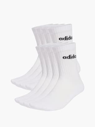adidas LINEAR GEPOLSTERTE CREW SOCKEN 10 PARA Weiß