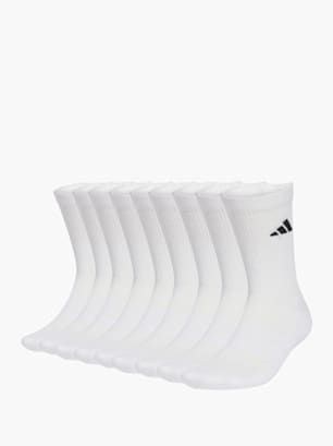 adidas ESSENTIALS CREW SOCK, GEDÄMPFT, 10 PARA Weiß