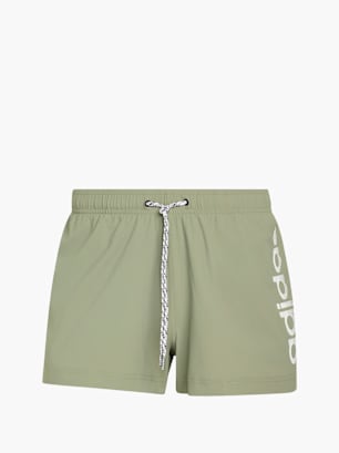 adidas LOGO ELASTISCHE STRICK-BADEHOSE 7,6 CM Olive