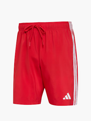 adidas 3-STREIFEN BADESHORTS, 20,5 CM Rot
